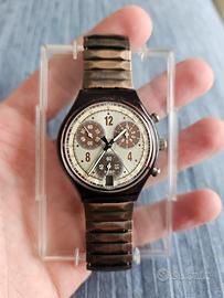 Orologio Swatch Chrono anni 90 bracciale rame