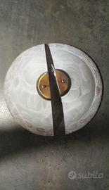 Coppia di Applique da Parete in Vetro Satinato - S