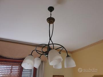 Lampadario stanza da letto  e 2 abat jour per como