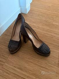 Scarpe di pelle marrone 38