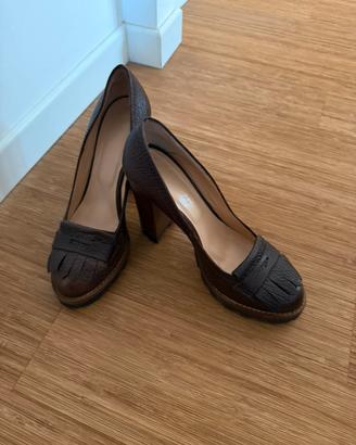 Scarpe di pelle marrone 38