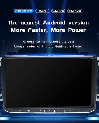 Autoradio Monitor Android GPS Volkswagen Skoda Sea
