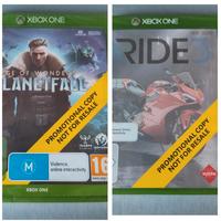 lotto 2 giochi ride e Planetfall promotional copy 