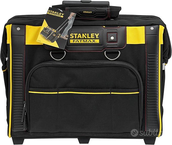 Borsa Toolbox STANLEY FATMAX Con Ruote - 44x44x25 Cm, Nylon Resistente, Tasche Multiple - Foto 4