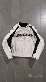 Giacca moto in pelle estiva Dainese Santa Monica