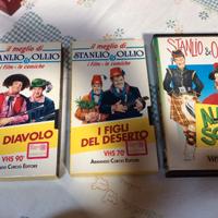 Videocassette VHS Film Stanlio e Ollio