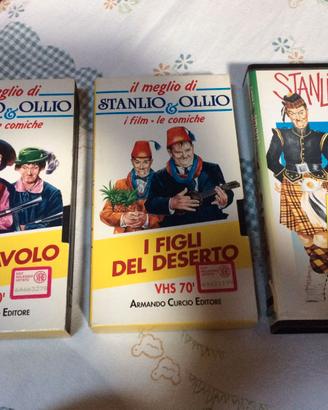 Videocassette VHS Film Stanlio e Ollio