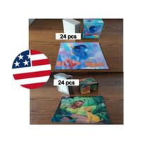 Lotto 2 Puzzle americani disney vintage MB