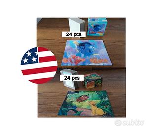 Lotto 2 Puzzle americani disney vintage MB