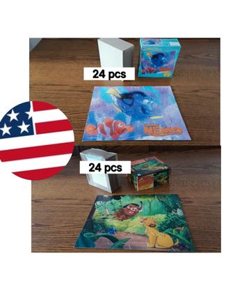 Lotto 2 Puzzle americani disney vintage MB