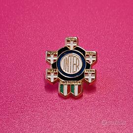 Spilla vintage Inter FC Internazionale 7 scudi rar