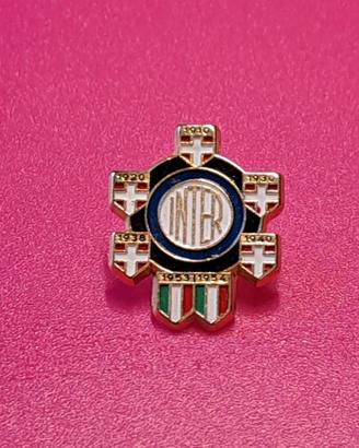 Spilla vintage Inter FC Internazionale 7 scudi rar
