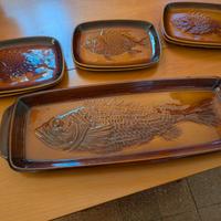 Servizio da pesce in ceramica – S. Clément France