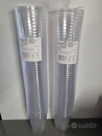 99 bicchieri di plastica rigida