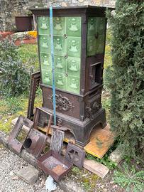 Stufa carbone legna fine 800