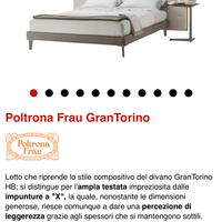 Letto in pelle Frau