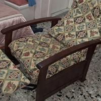poltrona in pino russo reclinabile.