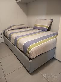 Letto 1 piazza e mezzo con contenitore