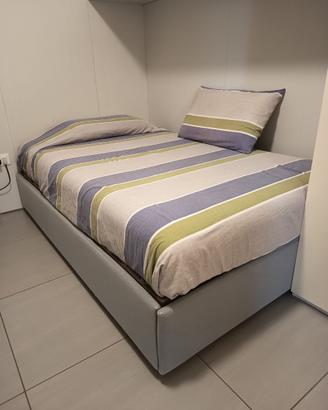Letto 1 piazza e mezzo con contenitore