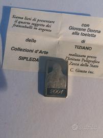 francobolli in argento 