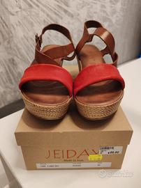 sandalo donna bicolore 