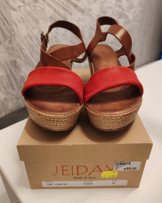 sandalo donna bicolore 