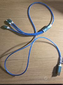 Cavo caricabatterie luminoso