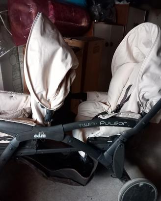 passeggino gemellare trio twin  pulsar cam 