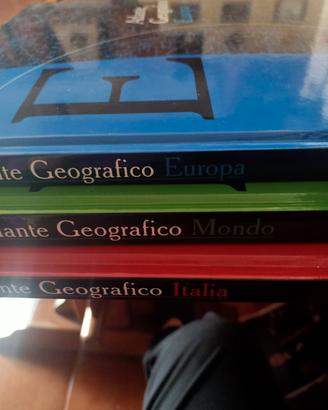 set 3 volumi di atlante geografico