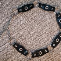 Cintura ragazza donna metallo nera  vintage