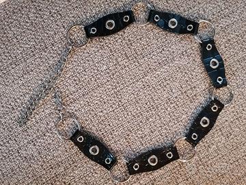 Cintura ragazza donna metallo nera  vintage