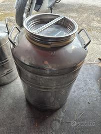 bidone fusto acciaio inox 50 l