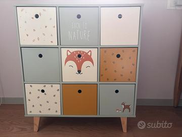 Mobiletto bimbi Maison du Monde 9 cassetti