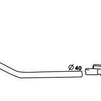 SILENZIATORE POSTERIORE FIAT PANDA 750 CAT. DIESEL