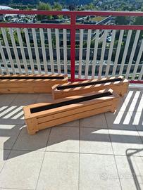 fioriera in legno 