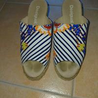 Scarpe con zeppa in corda Desigual