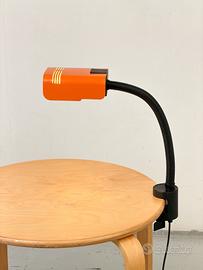 Lampada morsetto Targetti arancione vintage