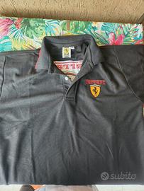 Polo Vintage Ferrari Nera Originale - Taglia XL