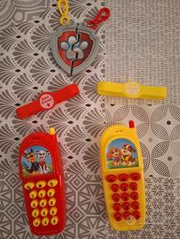 telefonini braccialetti e portachiavi paw patrol