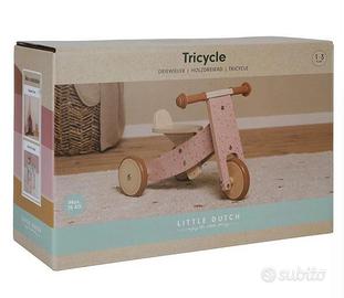   TRICICLO LEGNO ROSA 