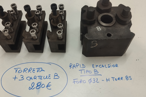Torretta tornio tipo B portautensili e cartelle