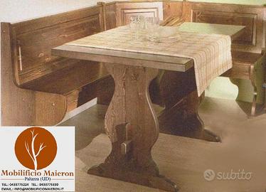 Mobili Rustici Giropanca e Tavolo Cod0178