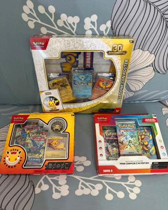 pokemon 30° anniversario collezione con poster 