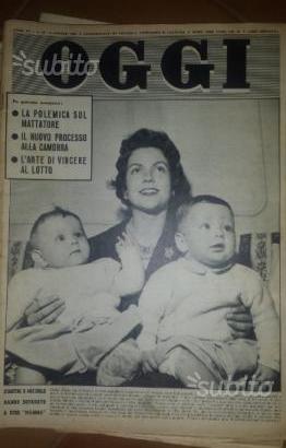 Vecchia rivista oggi del 1959