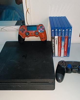 PlayStation 4 Ps4 Slim 500 GB joystick e giochi