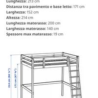 Letto soppalco Ikea