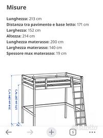 Letto soppalco Ikea