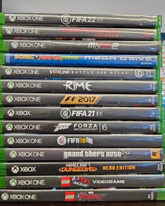 Xbox selezione giochi One x s series x