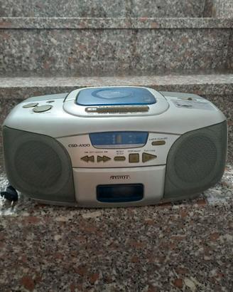 Radio portatile,lettoreCD e cassette Aiwa CSD-A100