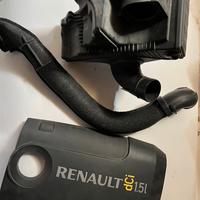 Scatola filtro aria e copri motore renault clio 3